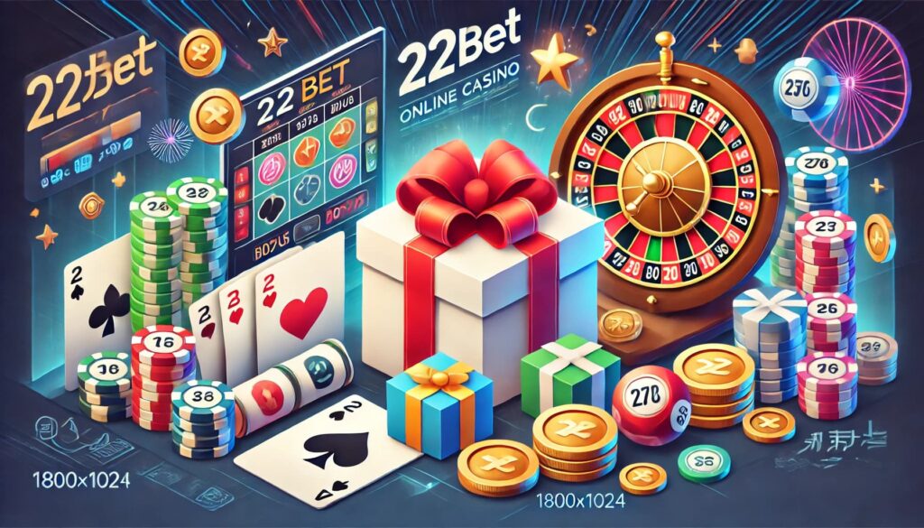 22betカジノのボーナスとロイヤルティプログラム
