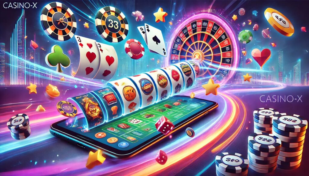 Casino-Xオンラインカジノでのモバイルゲーム